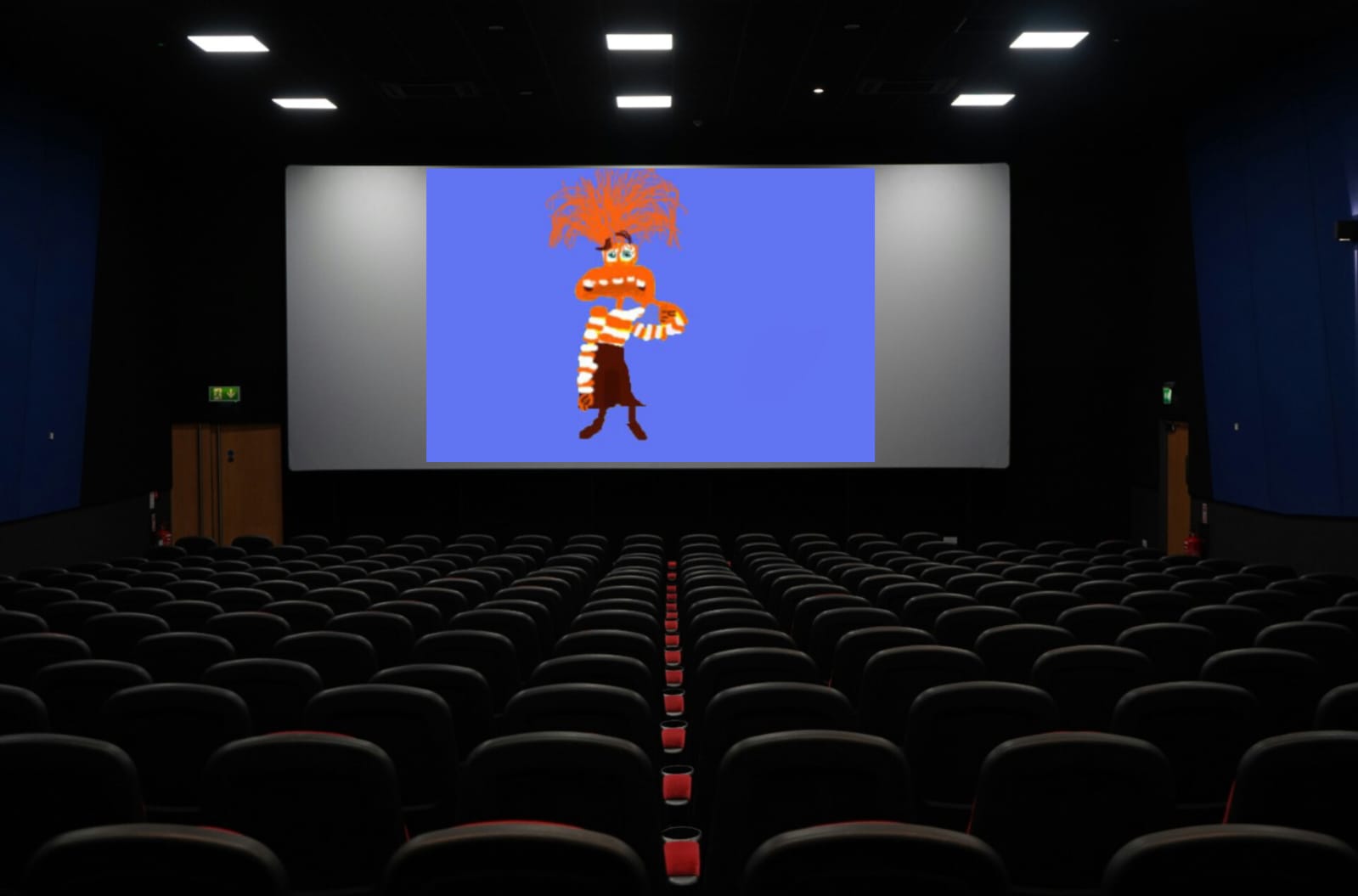 Desenho da Ansiedade de Ana Cecília, 09 anos.