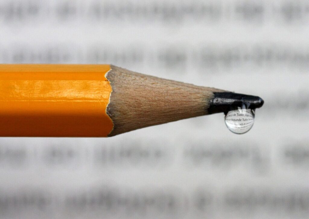 pencil, drop, refractive, written, pencil, pencil, written, written, written, written, written
